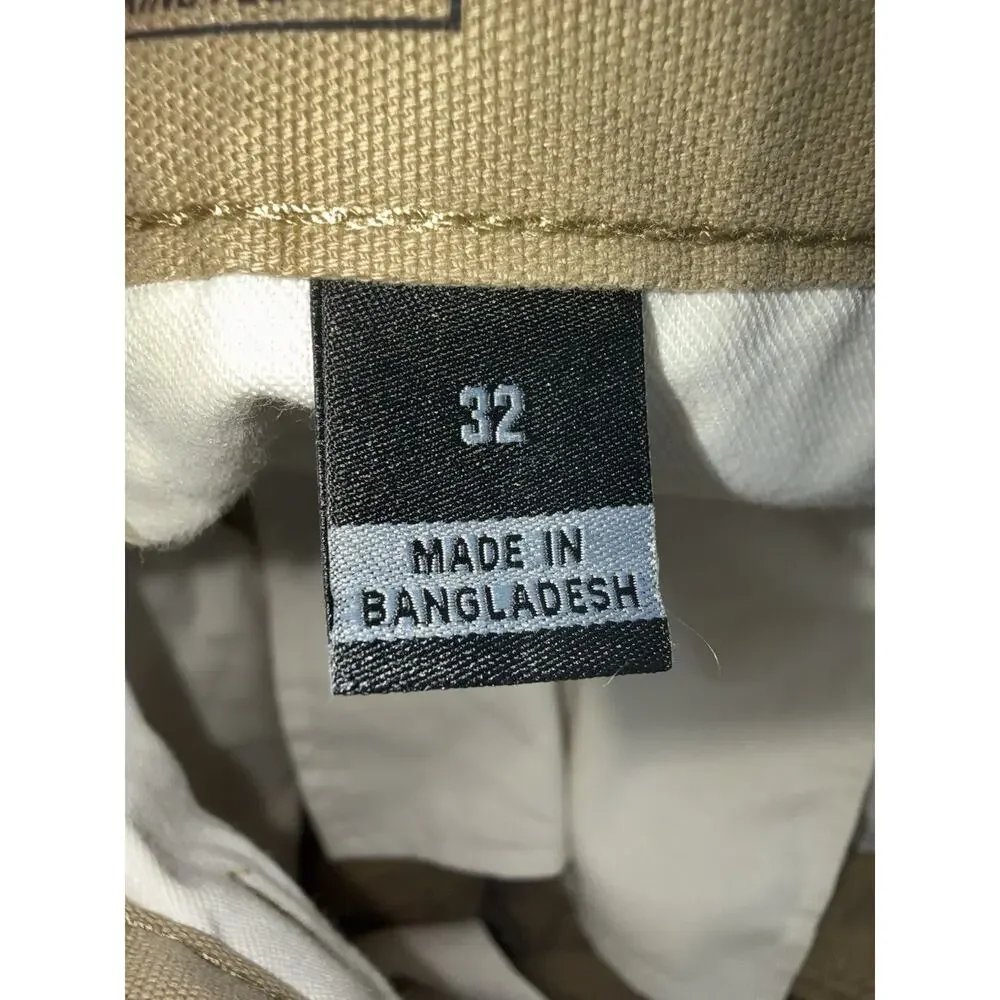 Carhartt Cargo Shorts Mens 32 Khaki Relaxed Fit Workwear Stretch 11in Inseam